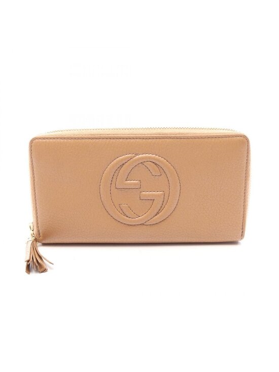 Gucci Handbags - Gucci Round Wallet Soho Interlocking G Brown Leather